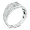 Thumbnail Image 2 of 1/4 CT. T.W. Diamond Square Composite Ring in 10K White Gold