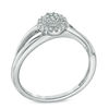 Thumbnail Image 2 of Cherished Promise Collection™ 1/10 CT. T.W. Diamond Frame Promise Ring in Sterling Silver