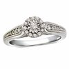 Thumbnail Image 1 of Cherished Promise Collection™ 1/5 CT. T.W. Diamond Frame Promise Ring in Sterling Silver