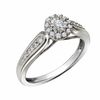 Thumbnail Image 2 of Cherished Promise Collection™ 1/5 CT. T.W. Diamond Frame Promise Ring in Sterling Silver