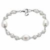 Thumbnail Image 1 of 3.0-8.5mm Freshwater Cultured Pearl Imperial Lace Bracelet in Sterling Silver-7.5"