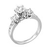 Thumbnail Image 1 of 1-3/8 CT. T.W. Diamond Three Stone Engagement Ring in 14K White Gold
