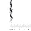 Thumbnail Image 2 of 1/4 CT. T.W. Black Diamond Cascading Bracelet in Sterling Silver