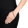 Thumbnail Image 3 of 1/4 CT. T.W. Black Diamond Cascading Bracelet in Sterling Silver
