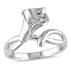 Thumbnail Image 1 of Diamond Accent Calla Lily Ring in Sterling Silver