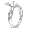 Thumbnail Image 2 of Diamond Accent Calla Lily Ring in Sterling Silver