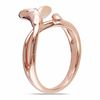 Thumbnail Image 2 of Diamond Accent Calla Lily Ring in Sterling Silver with Rose Rhodium