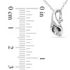 Thumbnail Image 2 of Diamond Accent Calla Lily Pendant in Sterling Silver
