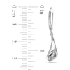 Thumbnail Image 2 of Diamond Accent Calla Lily Drop Earrings in Sterling Silver