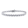 Thumbnail Image 1 of 1 CT. T.W. Diamond "S" Tennis Bracelet in Sterling Silver - 7.25"