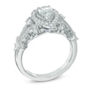 Thumbnail Image 2 of Vera Wang Love Collection 1 CT. T.W. Pear-Shaped Diamond Frame Engagement Ring in 14K White Gold