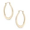 Thumbnail Image 0 of Oval Hoop Earrings in 14K Gold