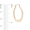 Thumbnail Image 2 of Oval Hoop Earrings in 14K Gold