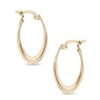 Thumbnail Image 0 of Double Oval Hoop Earrings in 14K Gold