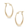 Thumbnail Image 1 of Double Oval Hoop Earrings in 14K Gold