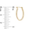 Thumbnail Image 2 of 15mm Oval Hoop Earrings in 14K Gold