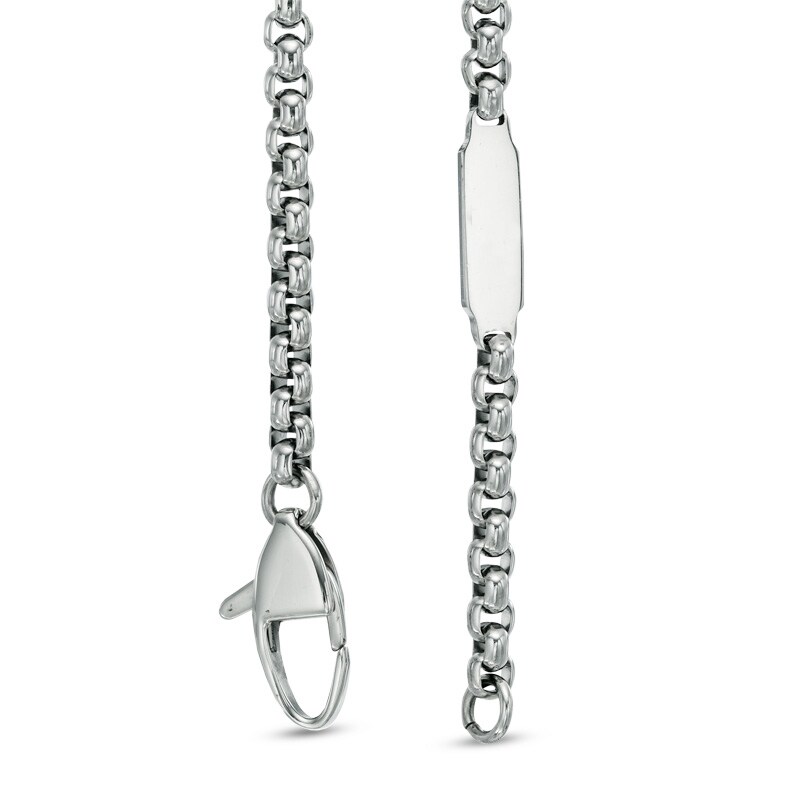 Main Image 2 of Men's Stacked Cross Pendant in Stainless Steel - 24"