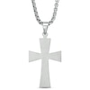 Thumbnail Image 2 of Men's Stacked Cross Pendant in Stainless Steel - 24"