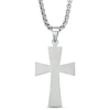 Thumbnail Image 3 of Men's Stacked Cross Pendant in Stainless Steel - 24"