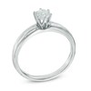 Thumbnail Image 2 of 1/2 CT. Certified Canadian Diamond Solitaire Engagement Ring in 14K White Gold (I/I1)