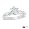 Thumbnail Image 0 of 1 CT. Certified Canadian Diamond Solitaire Engagement Ring in 14K White Gold (I/I1)