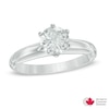 Thumbnail Image 1 of 1 CT. Certified Canadian Diamond Solitaire Engagement Ring in 14K White Gold (I/I1)