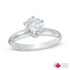 Thumbnail Image 0 of 1-1/2 CT. Certified Canadian Diamond Solitaire Engagement Ring in 14K White Gold (I/I1)
