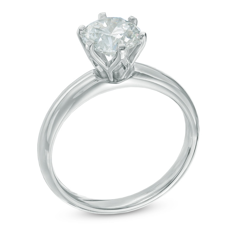 1-1/2 CT. Certified Canadian Diamond Solitaire Engagement Ring in 14K White Gold (I/I1)