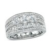 Thumbnail Image 1 of 2 CT. T.W. Diamond Past Present Future® Ring in 14K White Gold