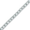 Thumbnail Image 1 of Lab-Created White Sapphire Tennis Bracelet in Sterling Silver - 7.25&quot;