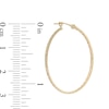 Thumbnail Image 2 of 30mm Diamond-Cut Hoop Earrings in 14K Gold