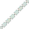 Thumbnail Image 0 of Oval Lab-Created Opal Bracelet in Sterling Silver - 7.25"