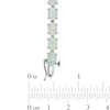 Thumbnail Image 2 of Oval Lab-Created Opal Bracelet in Sterling Silver - 7.25"