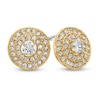Thumbnail Image 1 of AVA Nadri Cubic Zirconia and Crystal Stud Earrings in Brass with 18K Gold Plating