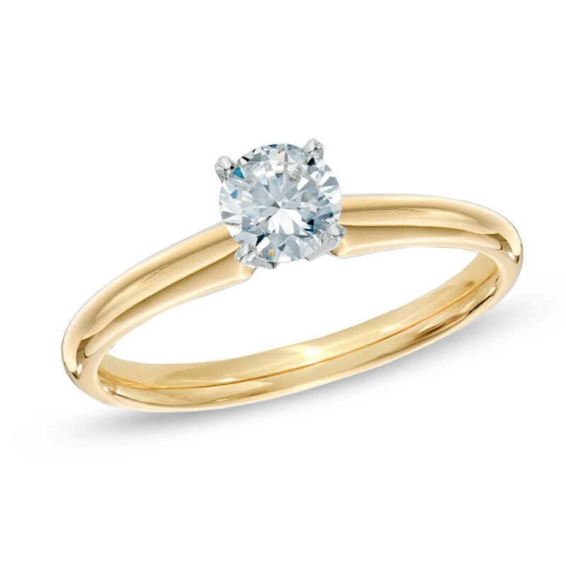 1/2 CT. Diamond Solitaire Engagement Ring in 14K Gold