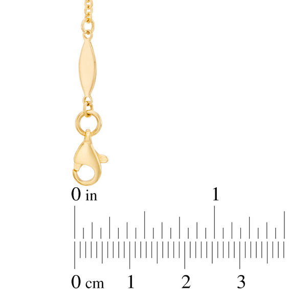 Infinity Station Necklace in 10K Two-Tone Gold - 17"