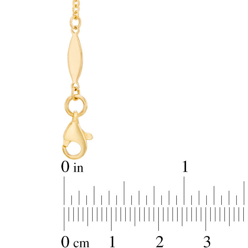 Main Image 2 of Infinity Station Necklace in 10K Two-Tone Gold - 17"