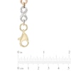 Thumbnail Image 2 of Infinity Link Bracelet in 10K Tri-Tone Gold - 7.25"