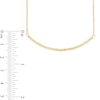 Thumbnail Image 2 of Polished Curve Bar Necklace in 10K Gold - 17"