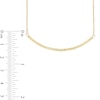 Thumbnail Image 1 of Polished Curve Bar Necklace in 10K Gold - 17"