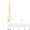 Thumbnail Image 2 of Sideways Cross Station Necklace in 10K Gold