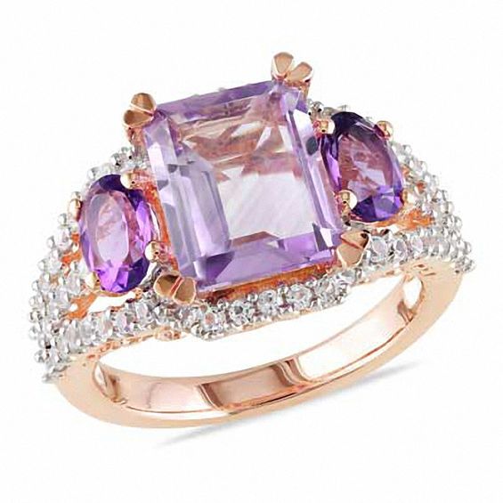 Lab created amethyst rings clearance
