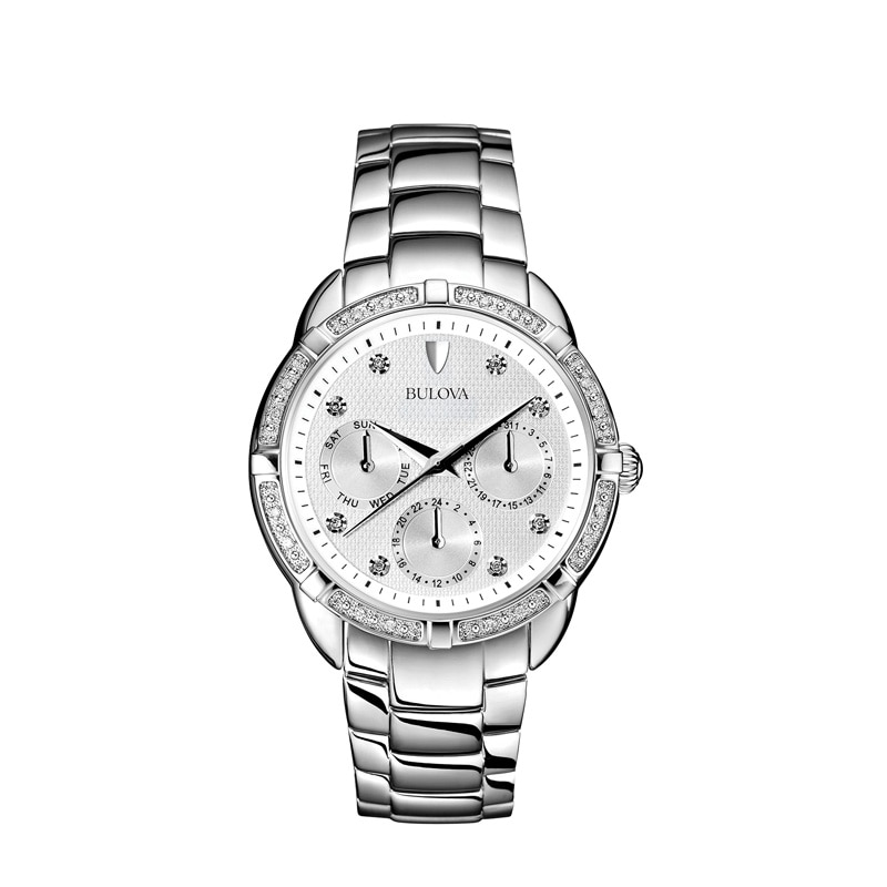 Main Image 1 of Ladies' Bulova Maribor Collection Diamond Watch (Model: 96R195)