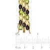 Thumbnail Image 1 of Oval Multi-Gemstone Stack Bracelet in Sterling Silver with 18K Gold Plate