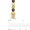 Thumbnail Image 2 of Multi-Gemstone Tennis Bracelet in Sterling Silver with 18K Gold Plate