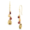 Thumbnail Image 0 of Briolette Multi-Gemstone Earrings in Sterling Silver with 18K Gold Plate