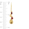 Thumbnail Image 1 of Briolette Multi-Gemstone Earrings in Sterling Silver with 18K Gold Plate