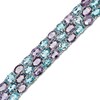 Thumbnail Image 1 of Oval Amethyst and Blue Topaz Stack Bracelet in Sterling Silver
