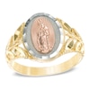 Thumbnail Image 1 of Our Lady of Guadalupe Ring in 10K Tri-Tone Gold