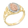 Thumbnail Image 2 of Our Lady of Guadalupe Ring in 10K Tri-Tone Gold